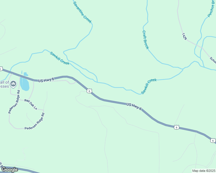 map of restaurants, bars, coffee shops, grocery stores, and more near 445 U.S. 6 in Milford