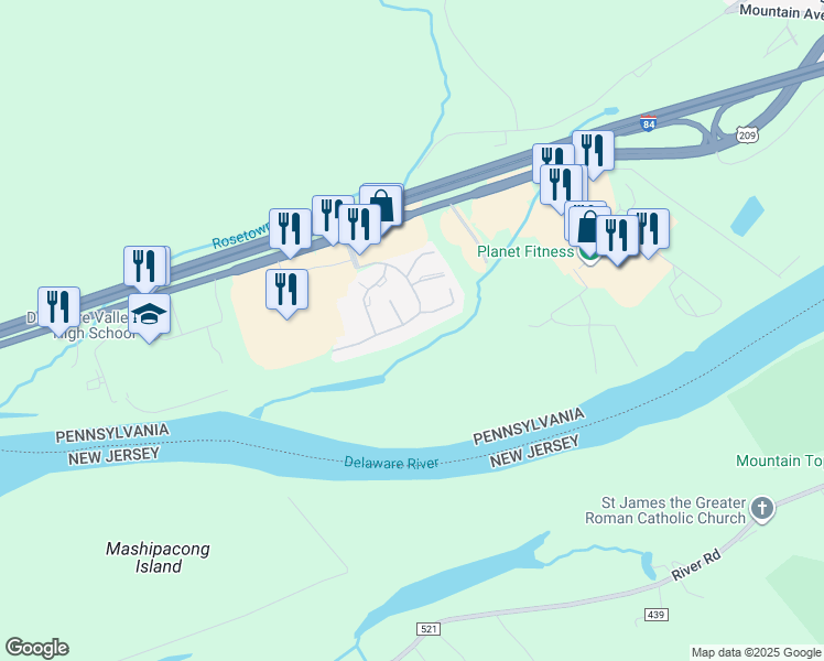 map of restaurants, bars, coffee shops, grocery stores, and more near 4087 Milford Landing Drive in Milford