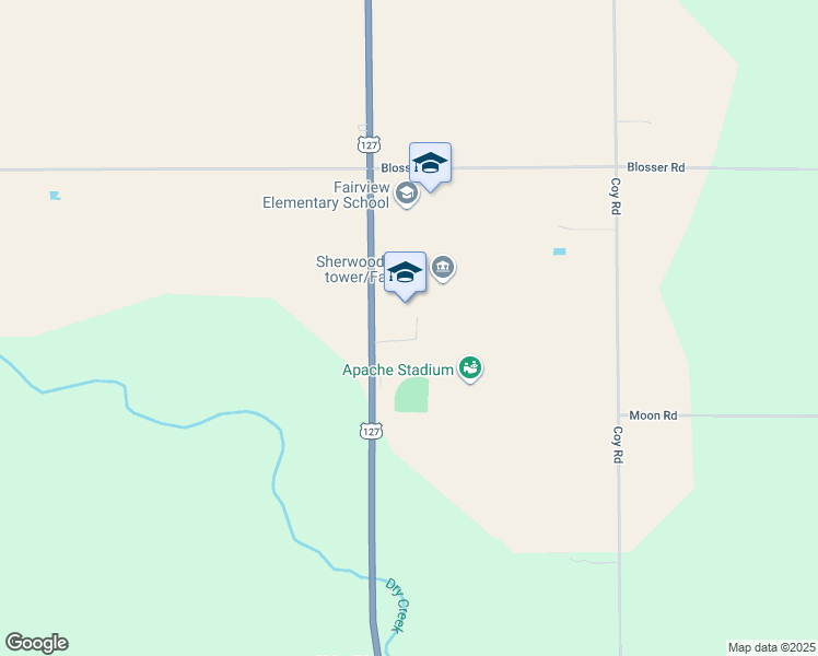 map of restaurants, bars, coffee shops, grocery stores, and more near 6289 U.S. 127 in Sherwood
