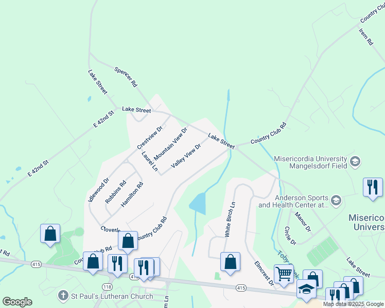 map of restaurants, bars, coffee shops, grocery stores, and more near 441-2 Valley View Drive in Dallas