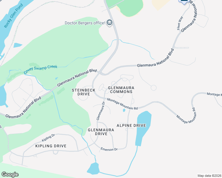 map of restaurants, bars, coffee shops, grocery stores, and more near 1001 Tennyson Close in Moosic