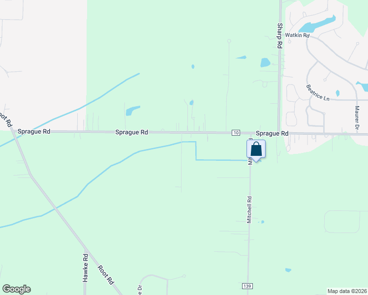 map of restaurants, bars, coffee shops, grocery stores, and more near 27569 Sprague Road in Columbia Station