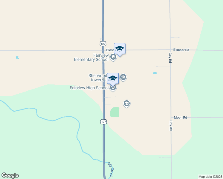 map of restaurants, bars, coffee shops, grocery stores, and more near 6001-6089 U.S. 127 in Ney