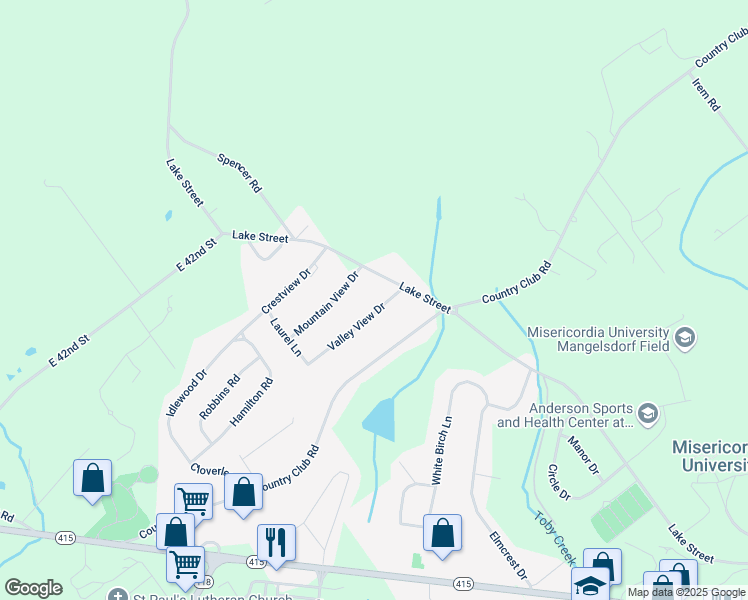 map of restaurants, bars, coffee shops, grocery stores, and more near 441-2 Valley View Dr in Dallas