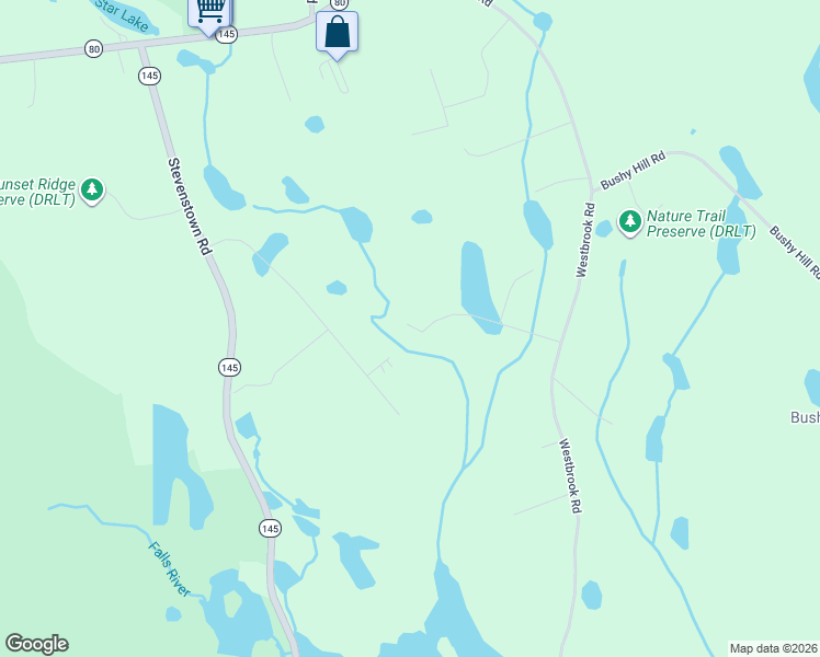 map of restaurants, bars, coffee shops, grocery stores, and more near 64 Acorn Road in Deep River