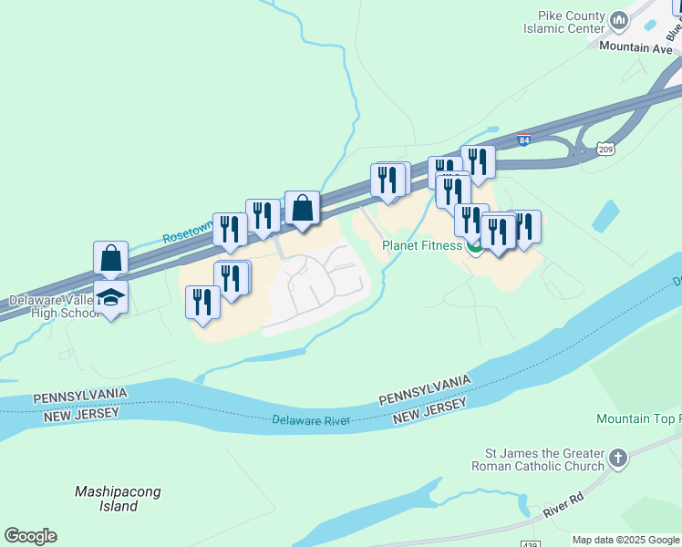 map of restaurants, bars, coffee shops, grocery stores, and more near 4048 Somerset Court in Milford