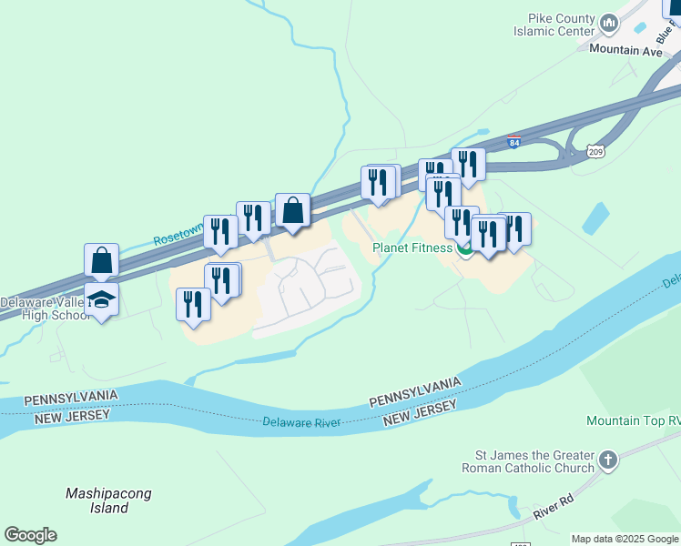 map of restaurants, bars, coffee shops, grocery stores, and more near 4045 Somerset Court in Milford