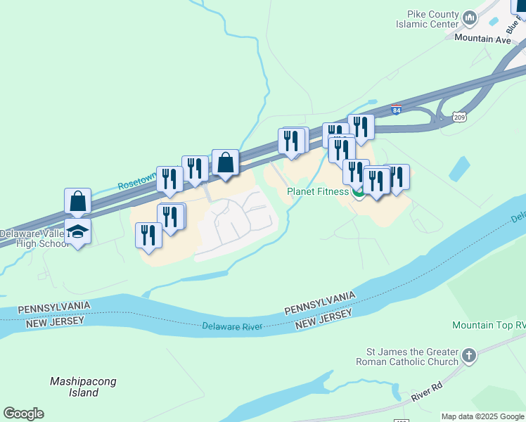 map of restaurants, bars, coffee shops, grocery stores, and more near 4045 Somerset Court in Milford