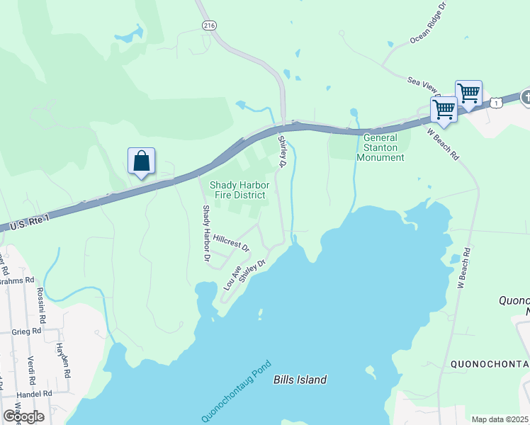 map of restaurants, bars, coffee shops, grocery stores, and more near 59 Brookside Drive in Charlestown