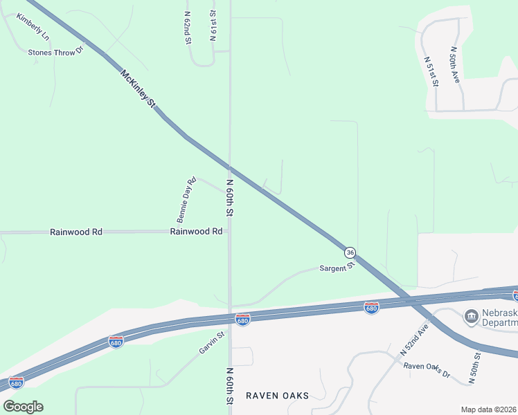 map of restaurants, bars, coffee shops, grocery stores, and more near 5776 Nebraska 36 in Omaha