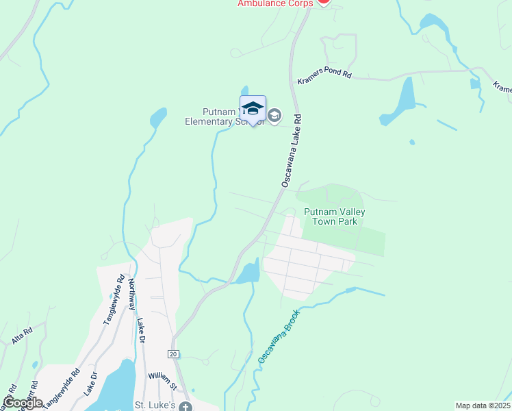 map of restaurants, bars, coffee shops, grocery stores, and more near 10 Breezy Park Road in Putnam Valley