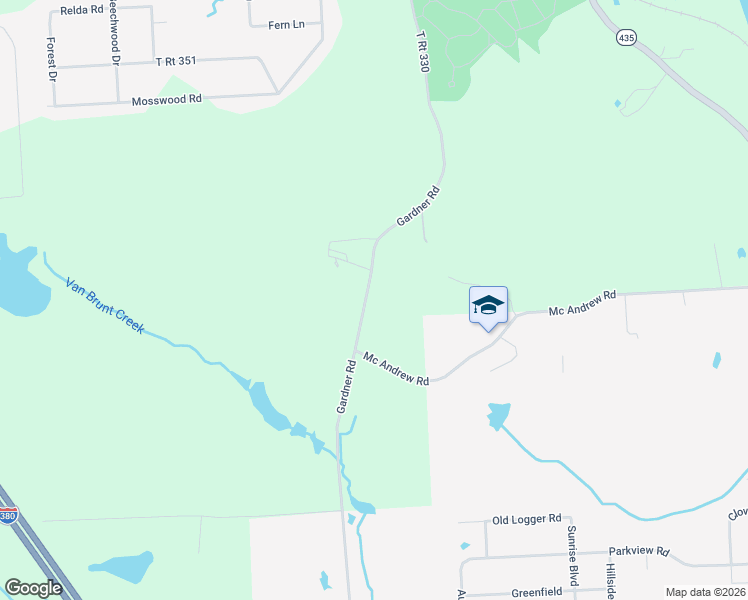 map of restaurants, bars, coffee shops, grocery stores, and more near Gardner Rd in Moscow