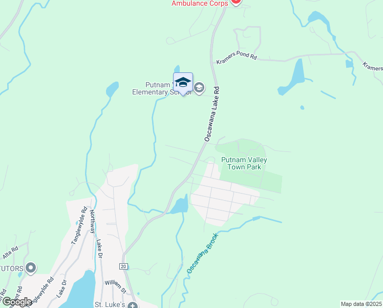 map of restaurants, bars, coffee shops, grocery stores, and more near 5 Breezy Park Road in Putnam Valley