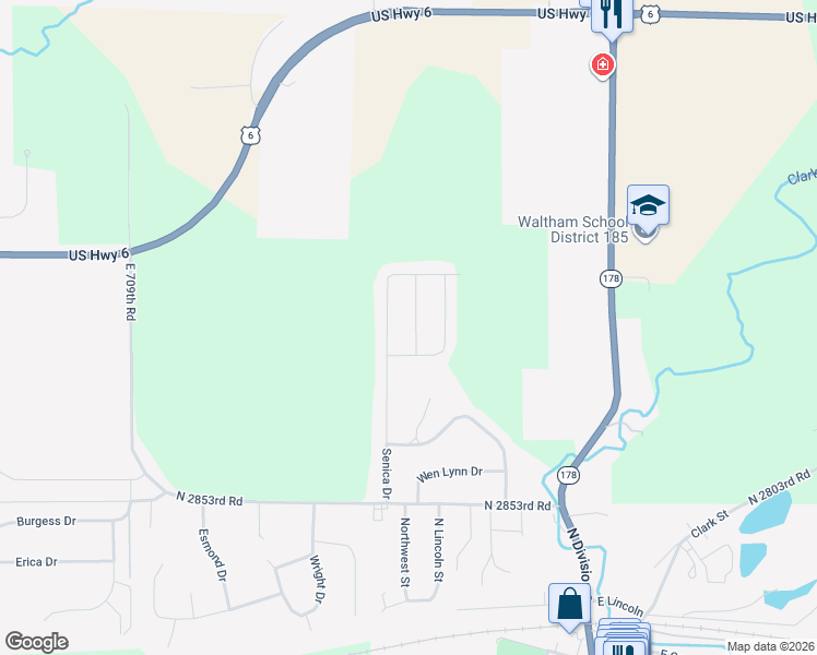 map of restaurants, bars, coffee shops, grocery stores, and more near 337 Cassidy Court in North Utica