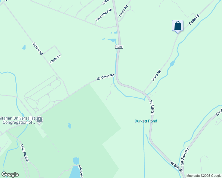 map of restaurants, bars, coffee shops, grocery stores, and more near Parrish Lane in Luzerne County