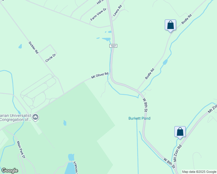 map of restaurants, bars, coffee shops, grocery stores, and more near Orange Road in Luzerne County