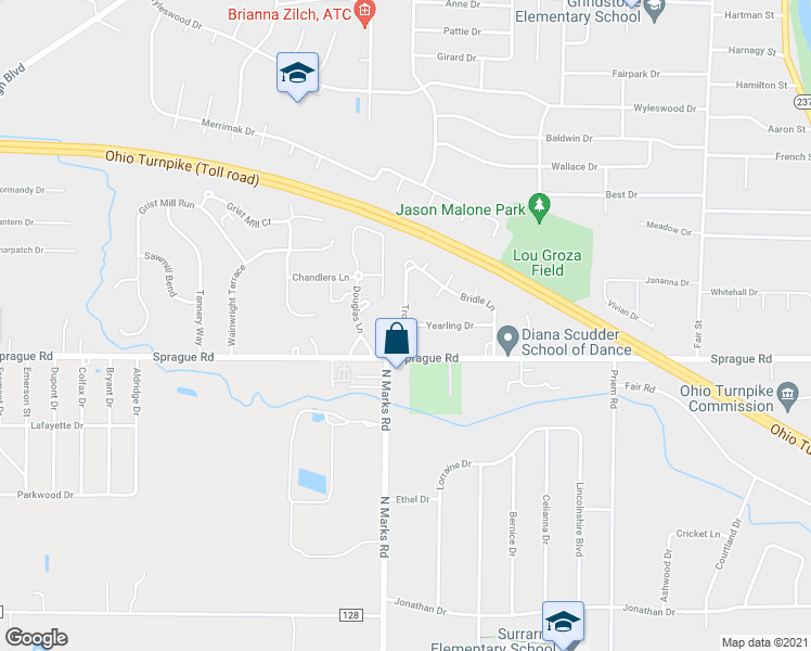 map of restaurants, bars, coffee shops, grocery stores, and more near 763 Trotter Lane in Berea