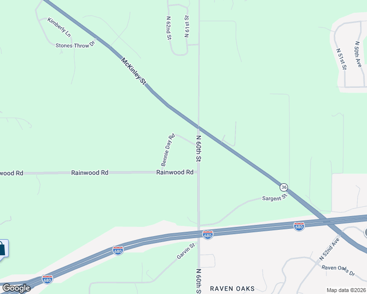 map of restaurants, bars, coffee shops, grocery stores, and more near 6015 Bennie Day Road in Omaha