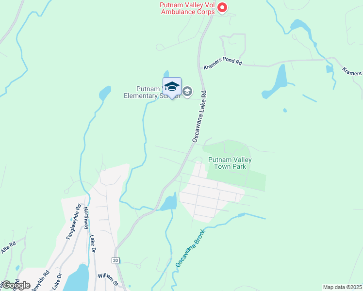 map of restaurants, bars, coffee shops, grocery stores, and more near 10 Breezy Park Road in Putnam Valley