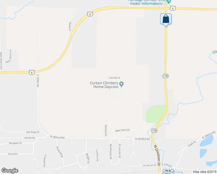 map of restaurants, bars, coffee shops, grocery stores, and more near 337 Cassidy Court in North Utica