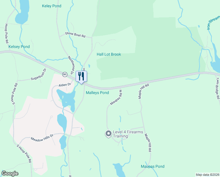 map of restaurants, bars, coffee shops, grocery stores, and more near 433 Route 80 in Guilford