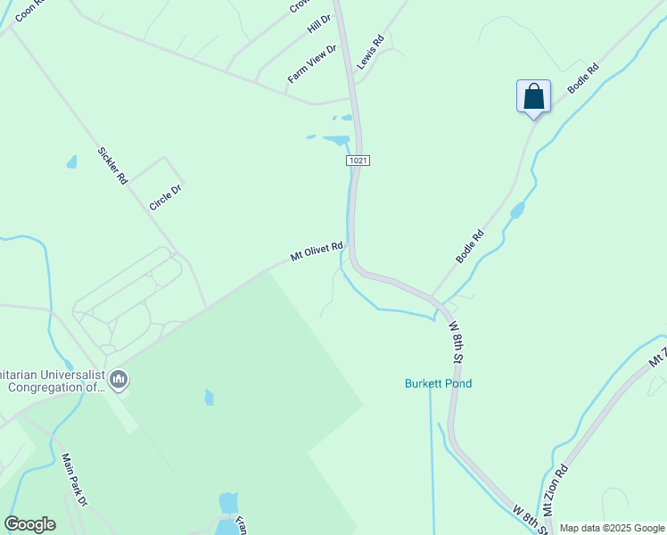 map of restaurants, bars, coffee shops, grocery stores, and more near 9 Parrish Lane in Wyoming