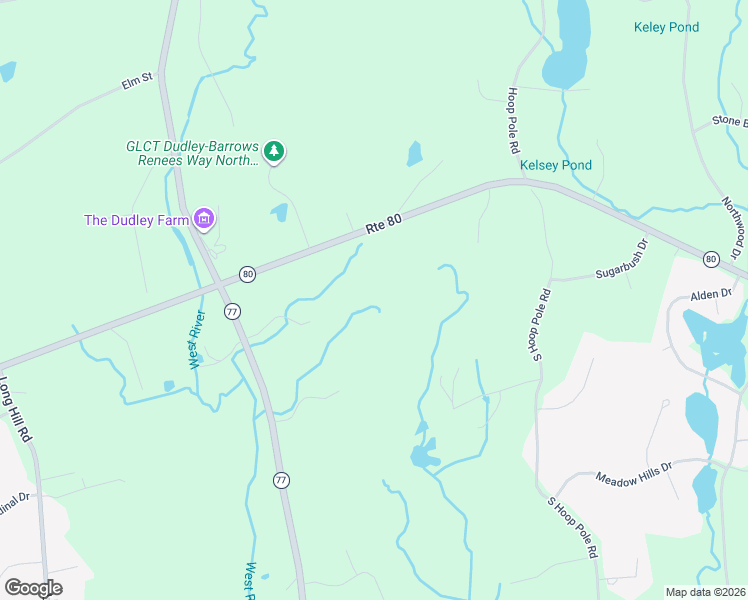map of restaurants, bars, coffee shops, grocery stores, and more near 109 Greystone Way in Guilford