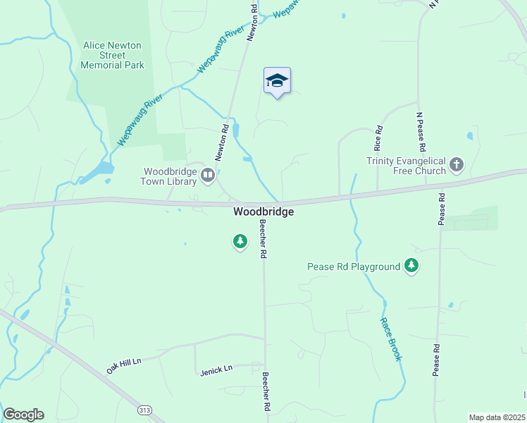 map of restaurants, bars, coffee shops, grocery stores, and more near in Woodbridge