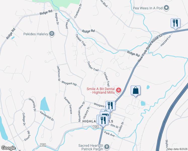 map of restaurants, bars, coffee shops, grocery stores, and more near 8 Laurel Court in Woodbury