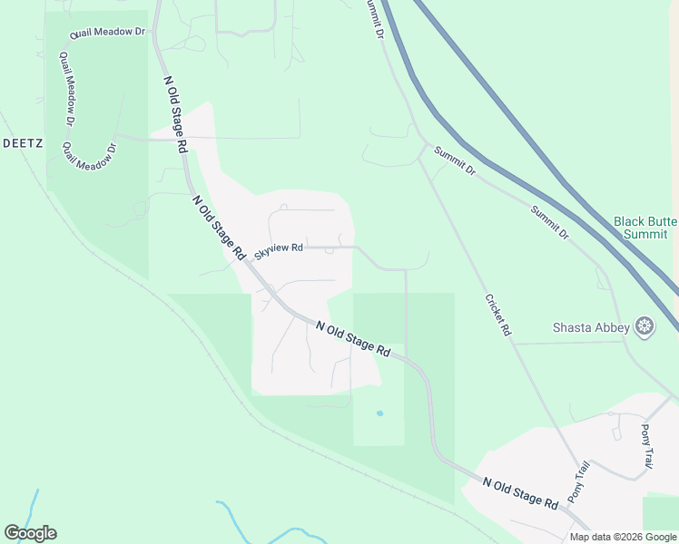 map of restaurants, bars, coffee shops, grocery stores, and more near 607 Valley Quail Drive in Mount Shasta