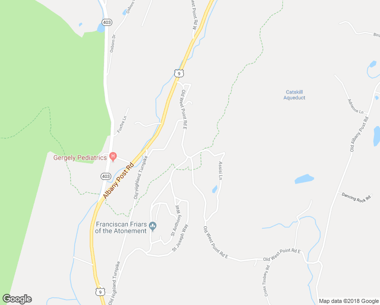 map of restaurants, bars, coffee shops, grocery stores, and more near 144 Old West Point Road East in Garrison