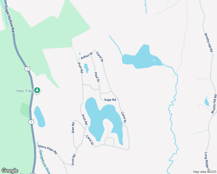 map of restaurants, bars, coffee shops, grocery stores, and more near 116 Carol Street in Danbury