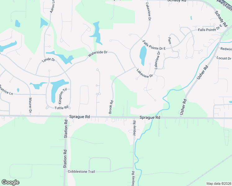 map of restaurants, bars, coffee shops, grocery stores, and more near 9813 Brook Road in Olmsted Falls