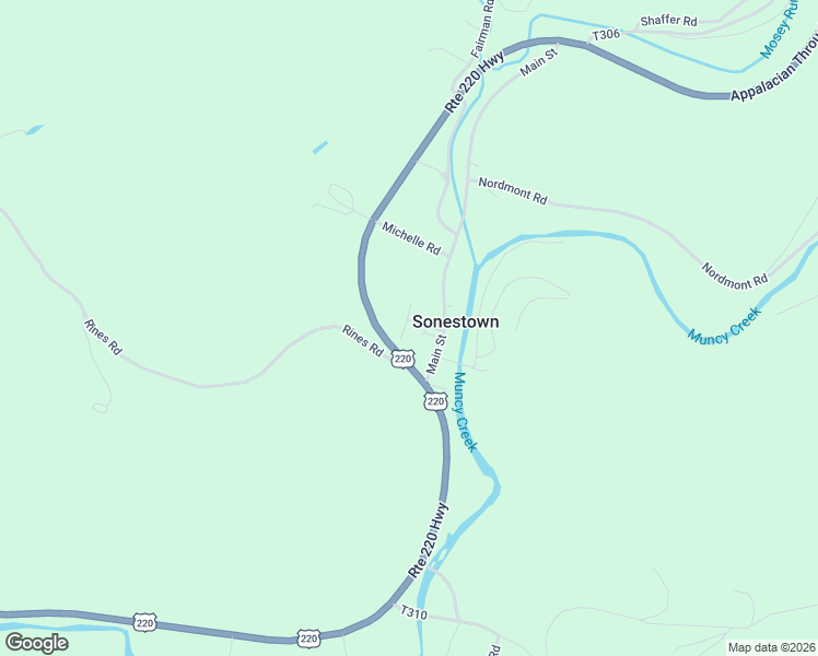 map of restaurants, bars, coffee shops, grocery stores, and more near Maple Avenue in Muncy Valley