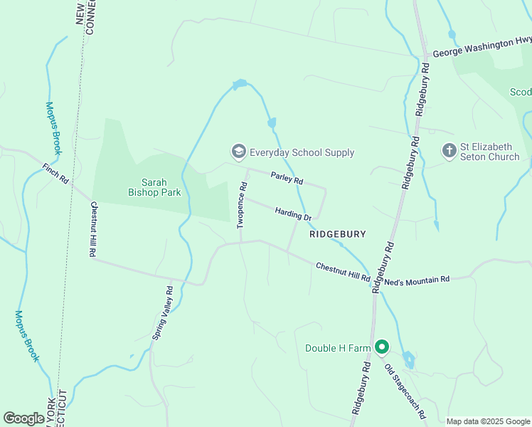 map of restaurants, bars, coffee shops, grocery stores, and more near 20 Harding Drive in Ridgefield