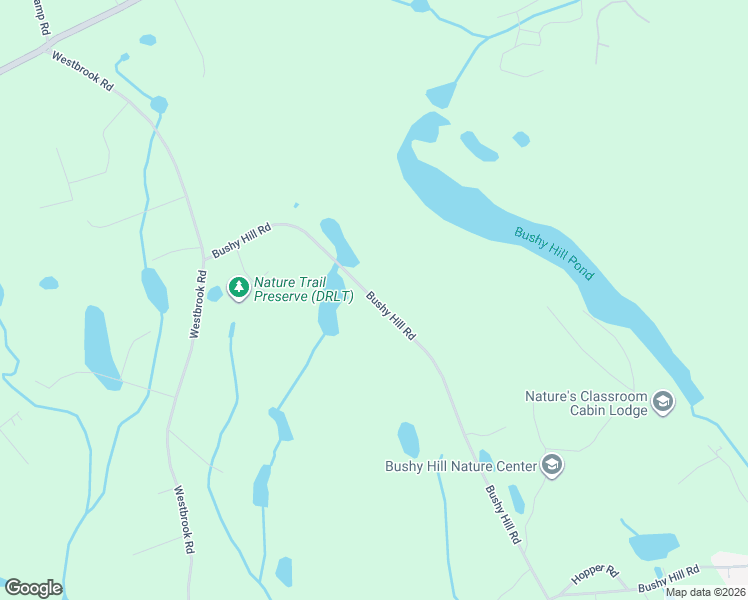 map of restaurants, bars, coffee shops, grocery stores, and more near 132 Bushy Hill Road in Deep River