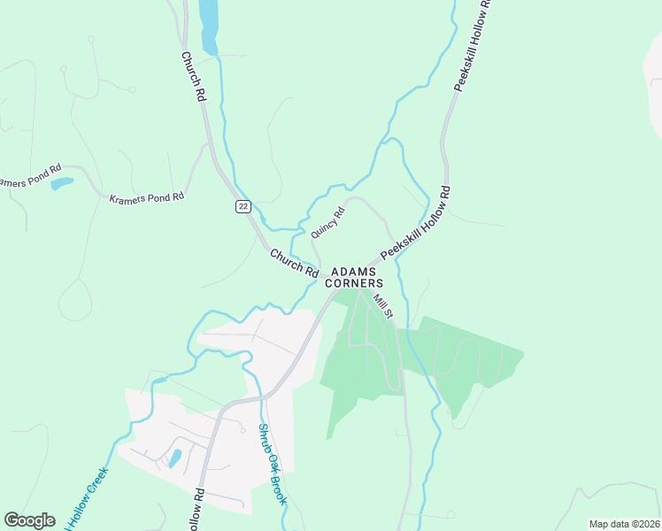 map of restaurants, bars, coffee shops, grocery stores, and more near 158 Church Road in Putnam Valley