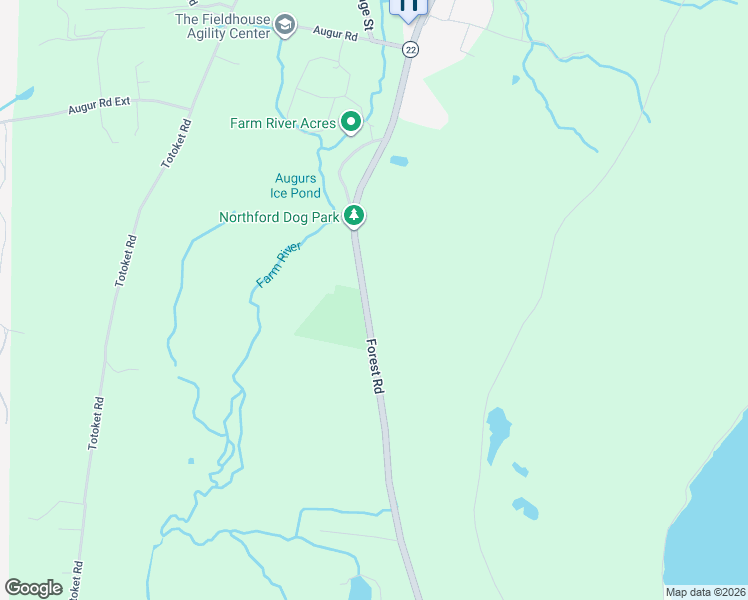 map of restaurants, bars, coffee shops, grocery stores, and more near 279 Forest Road in Northford