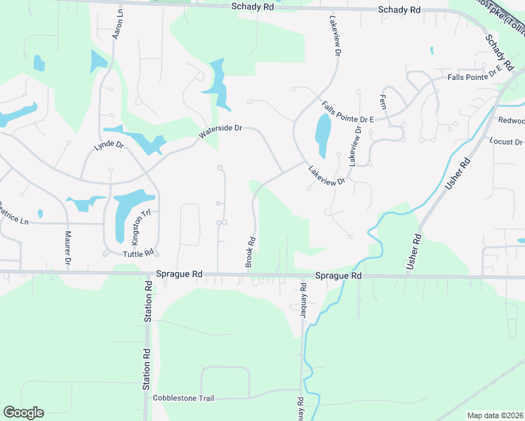 map of restaurants, bars, coffee shops, grocery stores, and more near 9813 Brook Road in Cuyahoga County