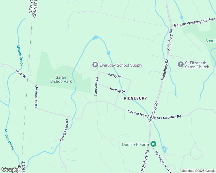map of restaurants, bars, coffee shops, grocery stores, and more near 20 Harding Drive in Ridgefield