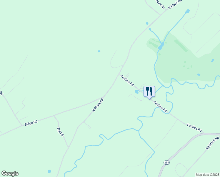 map of restaurants, bars, coffee shops, grocery stores, and more near 207 South Plank Road in Westtown