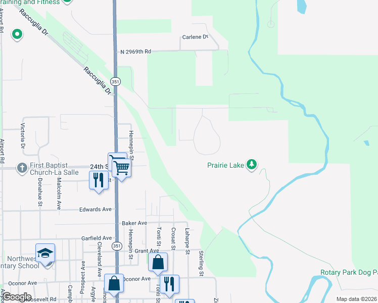 map of restaurants, bars, coffee shops, grocery stores, and more near 137 Vermilionvue Trce in LaSalle