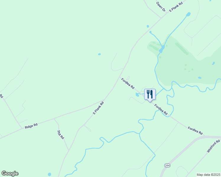 map of restaurants, bars, coffee shops, grocery stores, and more near 207 South Plank Road in Westtown