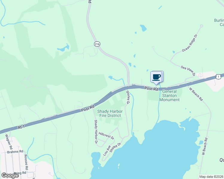 map of restaurants, bars, coffee shops, grocery stores, and more near 5259 Road in Charlestown