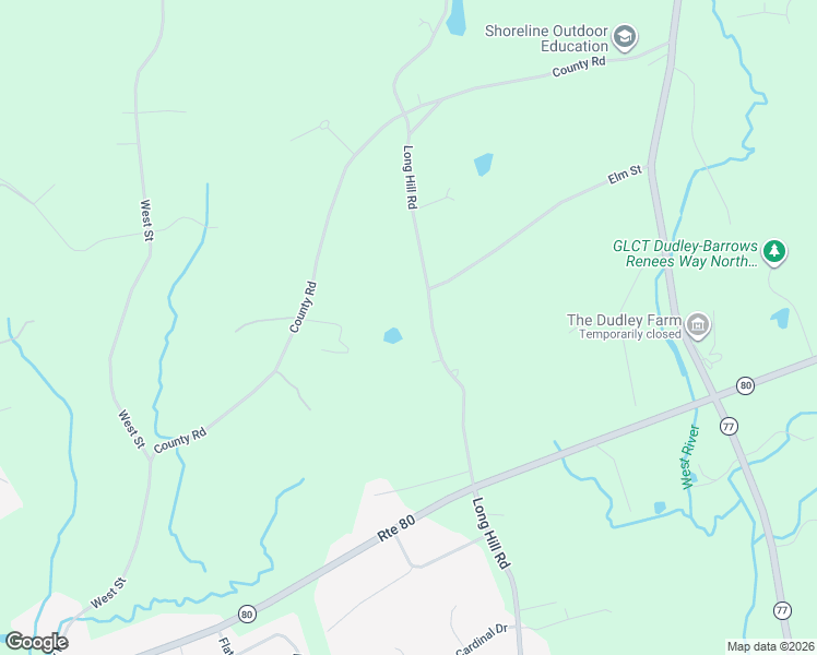 map of restaurants, bars, coffee shops, grocery stores, and more near 2700 Long Hill Road in Guilford