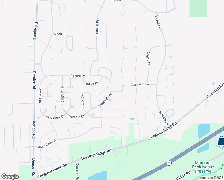 map of restaurants, bars, coffee shops, grocery stores, and more near 9269 Unionville Drive in North Ridgeville