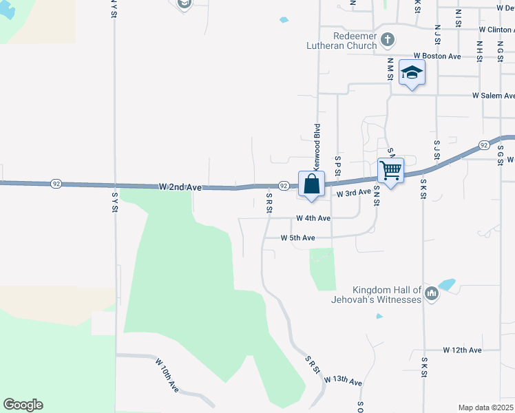 map of restaurants, bars, coffee shops, grocery stores, and more near 2004 West 4th Avenue in Indianola