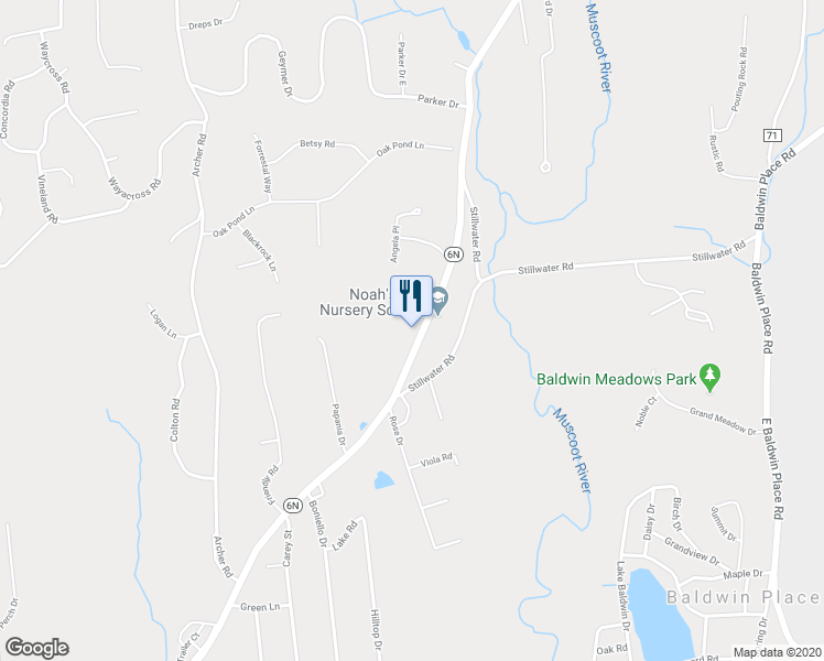 map of restaurants, bars, coffee shops, grocery stores, and more near 241 Route 6N in Mahopac