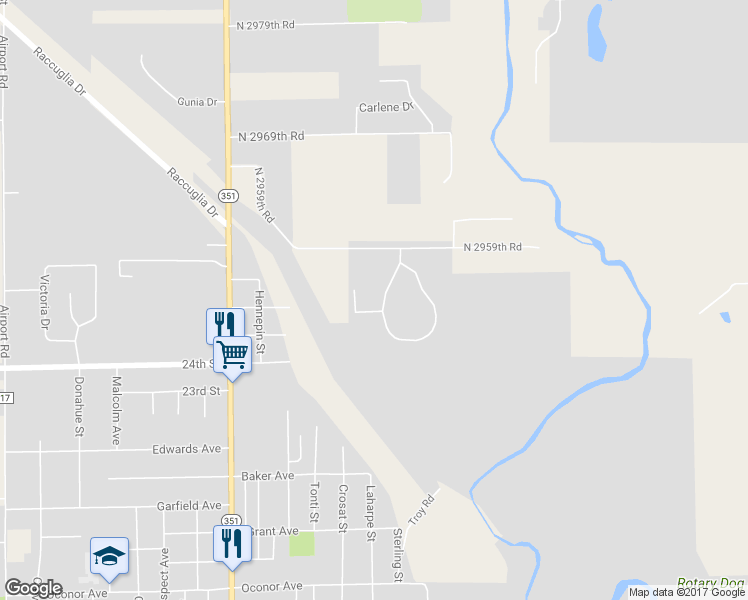 map of restaurants, bars, coffee shops, grocery stores, and more near 137 Vermilionvue Trce in LaSalle
