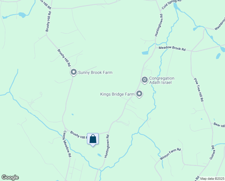 map of restaurants, bars, coffee shops, grocery stores, and more near 8 Old Town Road in Newtown